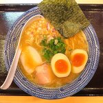 麺屋 尽の絃 - 味玉入り濃厚鶏白湯醤油らーめん