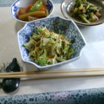 御食事処 ツル - 最初のサラダと小鉢