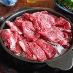 牛鍋屋 大井牛肉店 - 料理写真:牛鍋(橘)(もも肉)(5,000円)