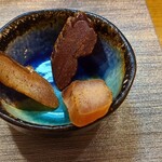 季節料理 薗 - からすみ三種