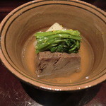 日本料理 晴山 - 聖護院大根と宮崎牛の焚きあわせ