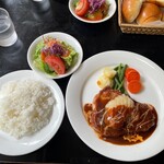 レストランブライト - 豚ロースのソテー洋梨添え＋セットメニュー