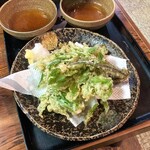 鳥平 - こしあぶらの天ぷら。