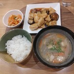 Tablet - 季節野菜と鶏肉の甘辛炒め