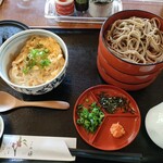 石楠花の郷 - 割子そば 玉子丼セット