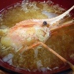 葵寿司 - エビ頭の味噌汁