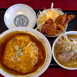 Choraku Honba Chinese - 天津飯セット（¥1000）