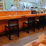 よし田 - 店内カウンター