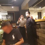 海鮮 イタリアンバル ルチアーノ - 小澤さんとシェフです〰️‼️(*´∀｀*)ﾎﾟｯ