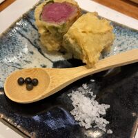 天婦羅 みやしろ - 「シャトーブリアンの湯葉巻き」
