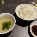 Yakiniku Sai - ライス、スープ