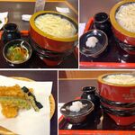 大正庵釜春 - 天ぷら釜揚げうどん1,600円,大正庵釜春新安城支店(愛知県安城市)食彩品館.jp撮影