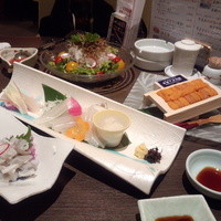 函館うに むらかみ 日本生命札幌ビル店 - 泳いでるイカも、刺身にしてもらいました。