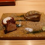 鮨 さかい - 真蛸と鮑