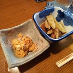 Yuugiri - あんこうとも和え＋筍とニシンの煮物