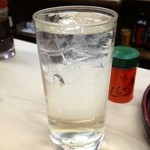 三四郎 - 芋焼酎の水割り