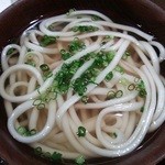 志ん橋 ひでや - 定食に付いてくる饂飩。