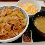 Yoshinoya - 牛丼並盛り A セット 588円