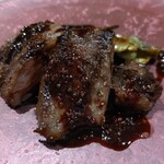 l'adour - ●和牛サガリの炭火焼き