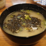 寿司処 伸福 - 〆の味噌汁