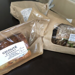 チクテベーカリー - 生ハムとクリームチーズの南仏バゲットsand/レバーパテsand/舞茸とフムスの湘南ロデヴsand