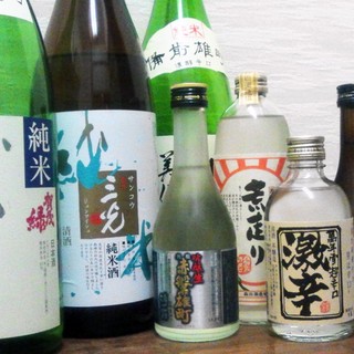 We also offer local sake from Okayama.