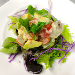 Avocado and snow crab salad