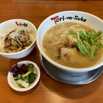 Torinosuke - 鶏醤油 サービスランチ ¥750- (税込¥825-)