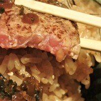 焼うお いし川 - コース名物大トロ5秒焼き