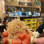 Okonomiyaki Wakana - 明太子もんじゃ　チーズトッピング　800円　明太子の量！　すごいんです！