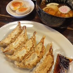 麺座 でん - たまごＷなのね　おいしいのね。