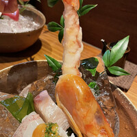 ろっこん - 大きなエビ。口開けてガブリとするの初めてで楽しかった！