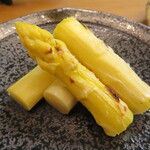 割烹 市川 - 焼き白アスパラガス