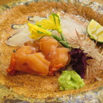 割烹 市川 - 赤貝と平目