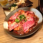 Toyonakabokujou - 盛りB　赤身・赤セン・小腸・千枚・焼レバ
