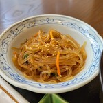 Riya Muttori - 牛カルビ焼肉定食のチャプチェ