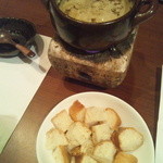 旬鮮炭火焼 獺祭 - 烏賊わたフォンデュー