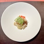 Ji-Cube - クラゲとツブ貝 海老 鶏肉のマスタード和え