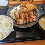 Karayama Kawaguchi Nishi Aokiten - 二種盛り定食