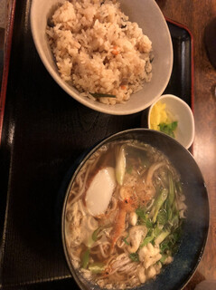 Mingei Soba Dokoro Imai - かやくご飯定食