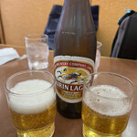 珍来 - 瓶ビール（中瓶）580円