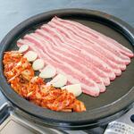 Thinly sliced samgyeopsal set