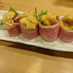 かねます - 2013.2 生うに牛肉巻き