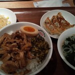 渋谷餃子 - 魯肉飯&餃子定食(850円)