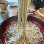 そば切り 石垣 - このまま釜茹ごと啜るのが最も美味しい、蕎麦の香りと風味が最高に感じられます。