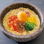 Magma cheese and kimchi stone-grilled fried rice