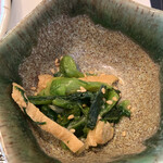 Hibiya Matsumotorou - 油揚げと青菜の煮びたし
