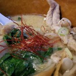 塩そば専門店 桑ばら - せせりの鶏白湯つけそば