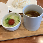 Hibiya Matsumotorou - サラダとコンソメスープ