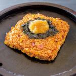 Ending with Tobikko Kimchi Fried Rice